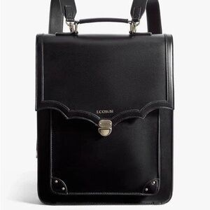 NWT Ecosusi Vintage Laptop Backpack 15.6" - Vegan Leather Retro Briefcase